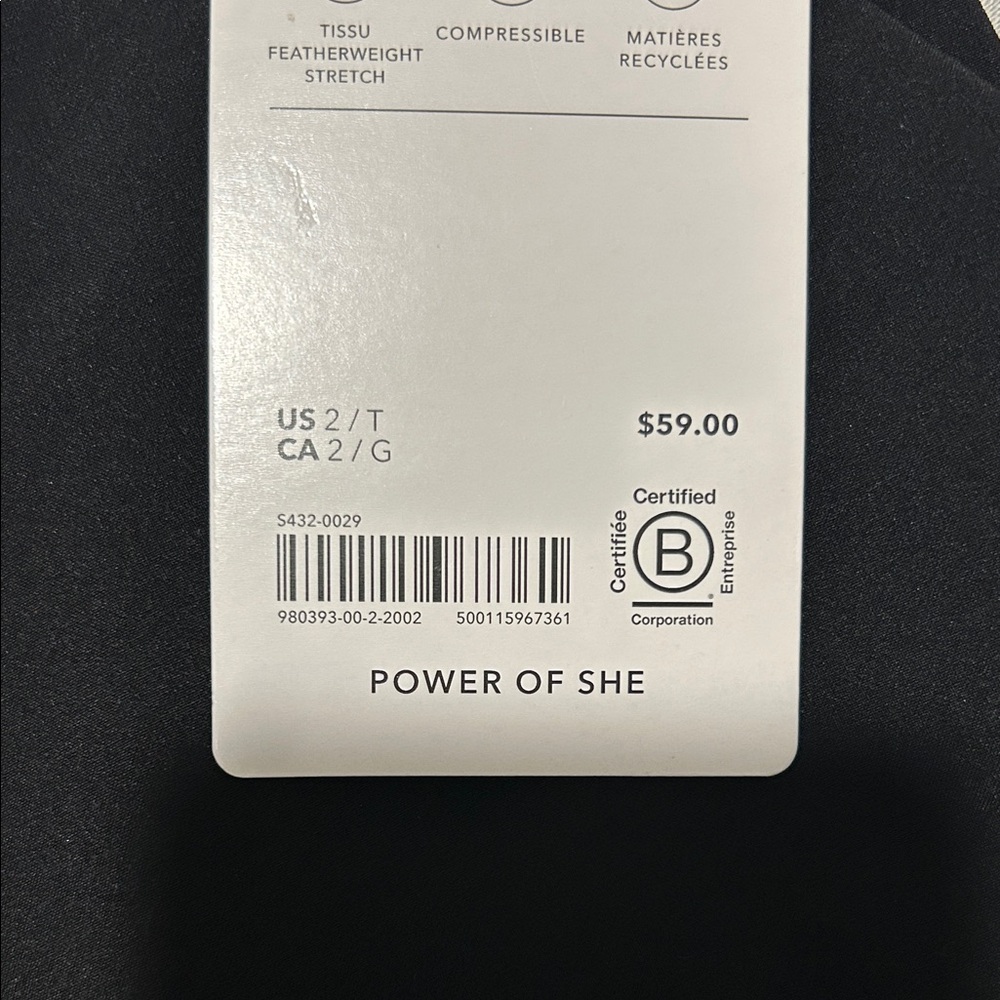 NWT Athleta Brooklyn Shorts | Size 2 Tall | Black - Picture 15 of 15